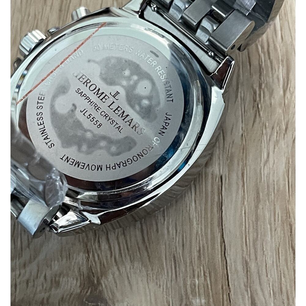 Jerome Lemars Seurat Collection Blanc Chronograph Mens Watch Brand New JL5558 - Picture 6 of 7